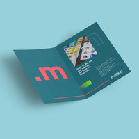 ulotki składane mockup