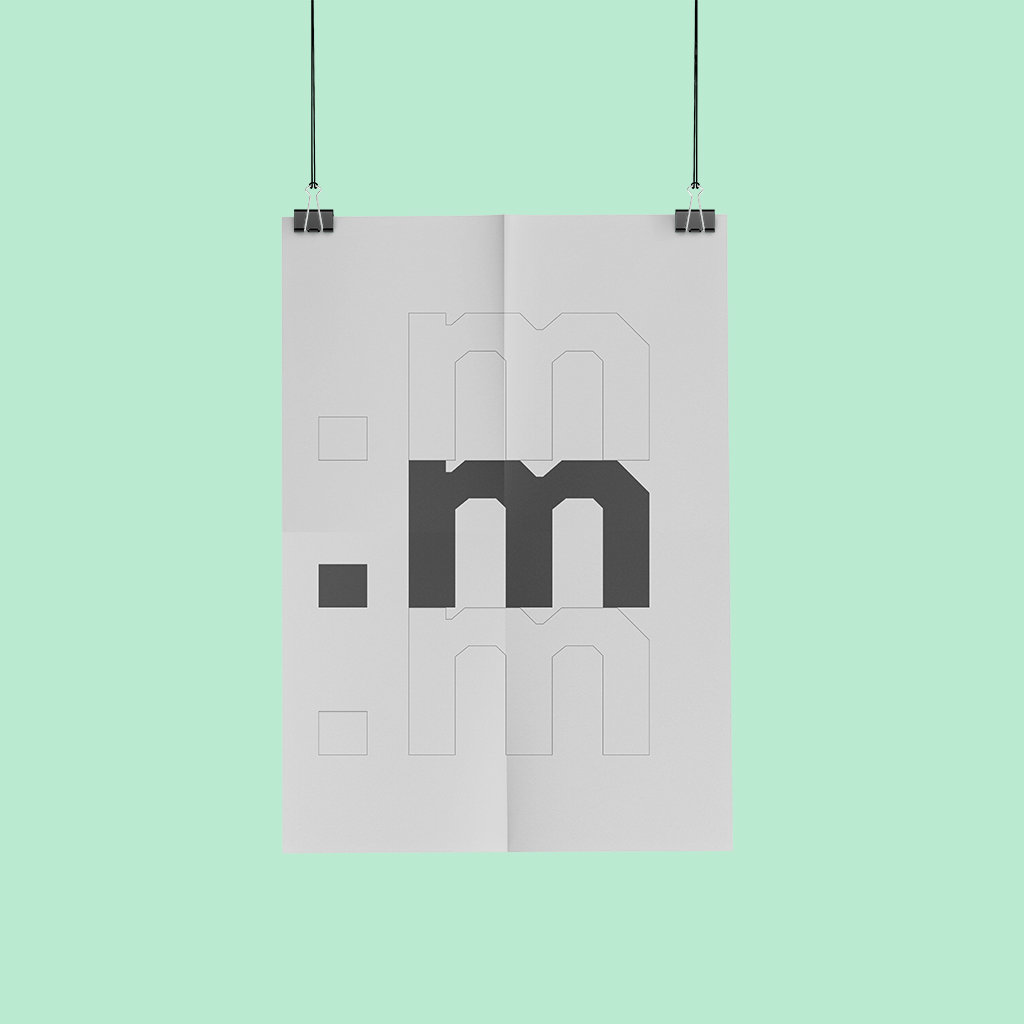 Druk czarno-biały mockup